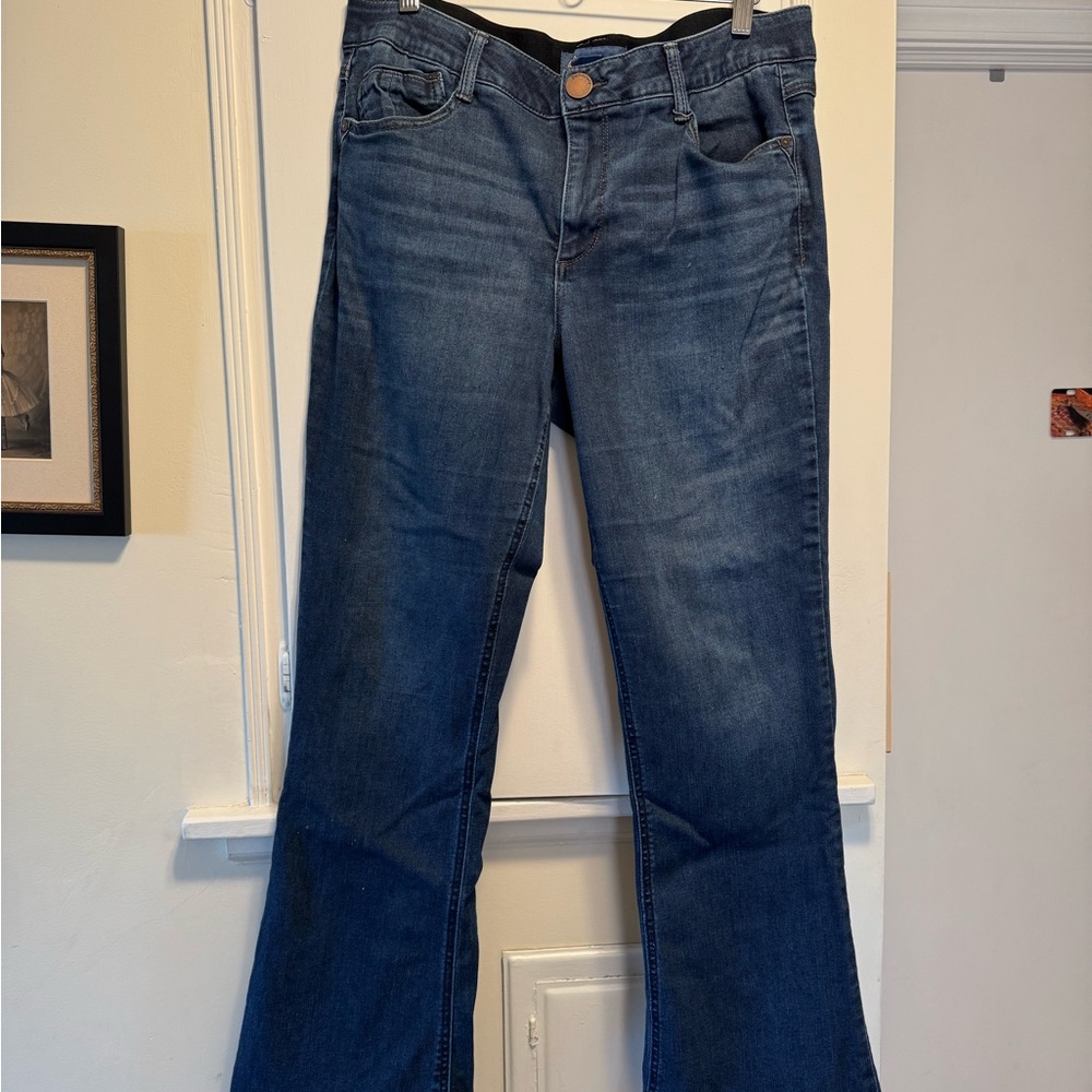 Democracy Blue Flare Wide Leg Jeans